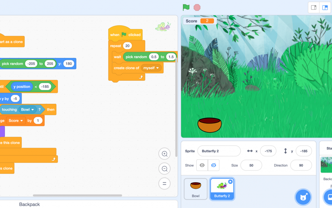 Using Game Frames in Scratch
