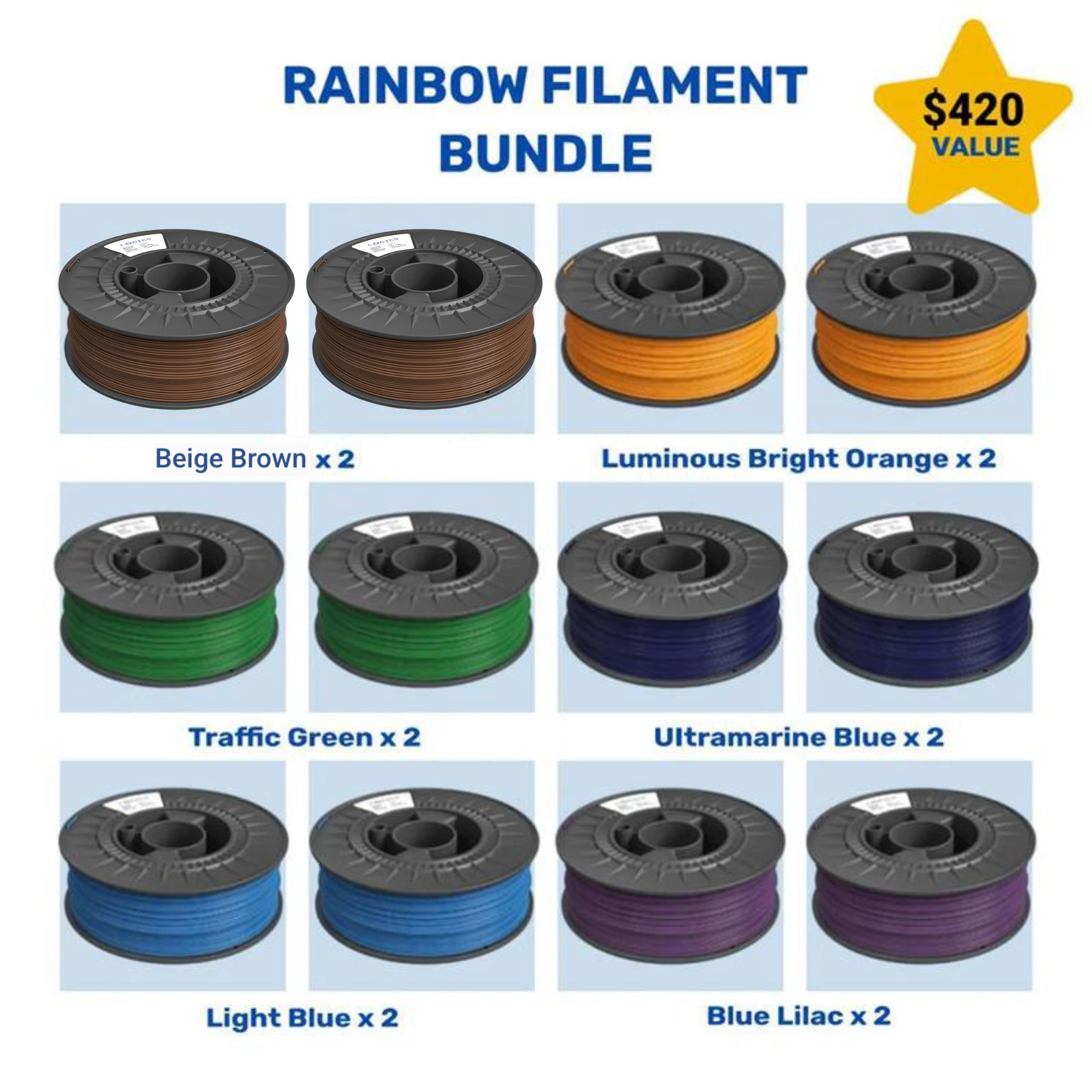 Rainbow Filament Bundle