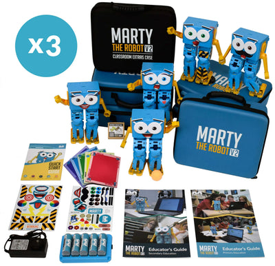 Pack de 15 salles de classe Marty le Robot V2