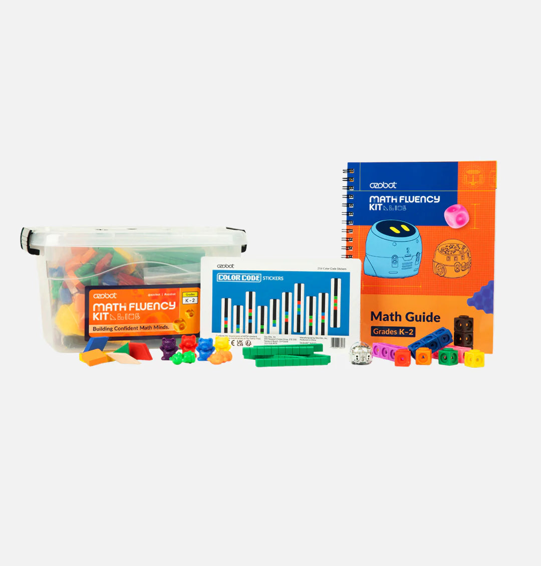 Kit de classe pour la maîtrise des mathématiques (Maternelle-CP) + 18 robots Evo