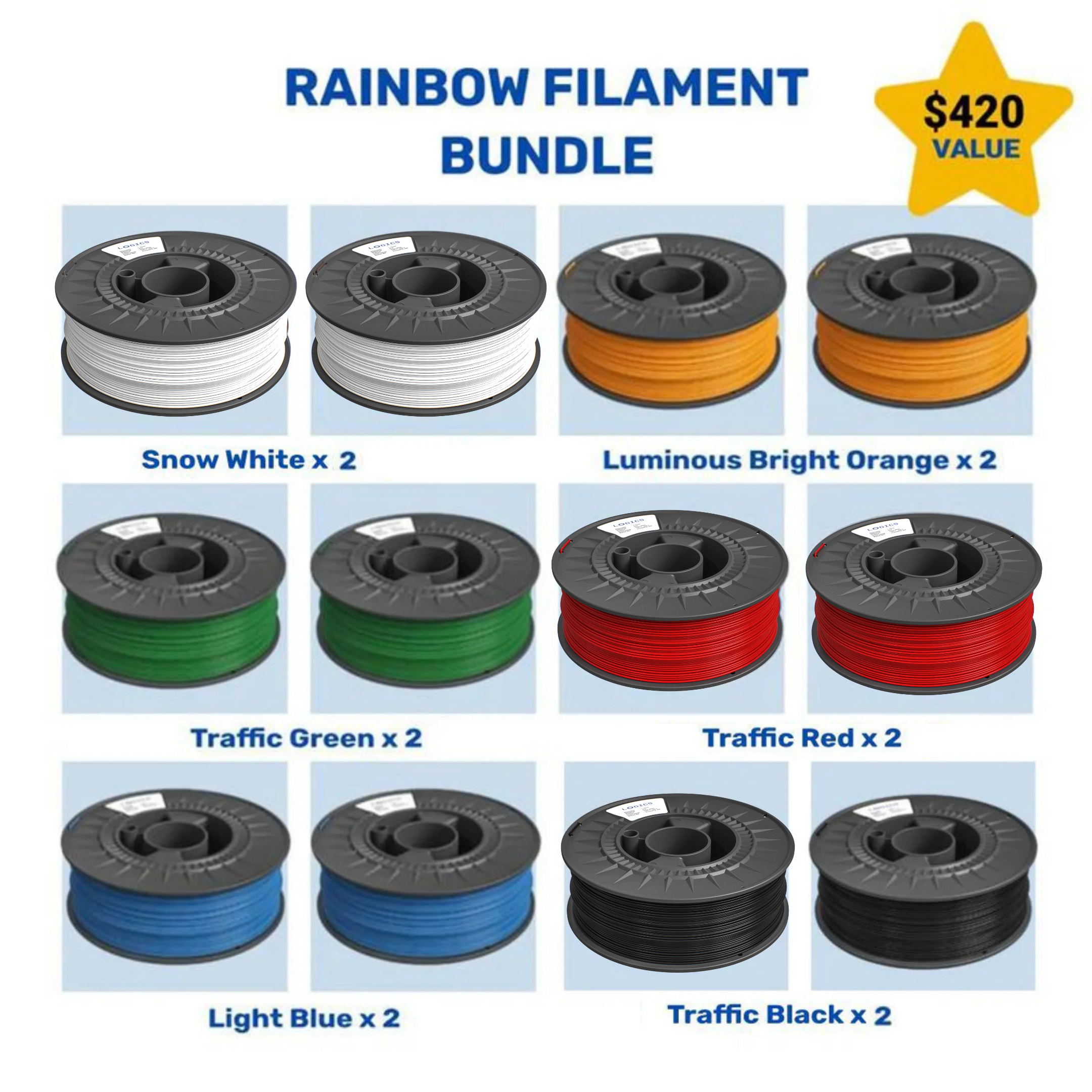 Rainbow Filament Bundle