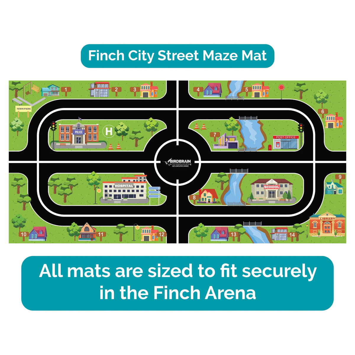 Finch City Strees Maze Mat