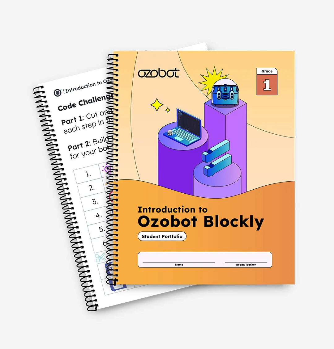 Introduction to Ozobot Blockly Curriculum - Student Portfolios (12 Pack)