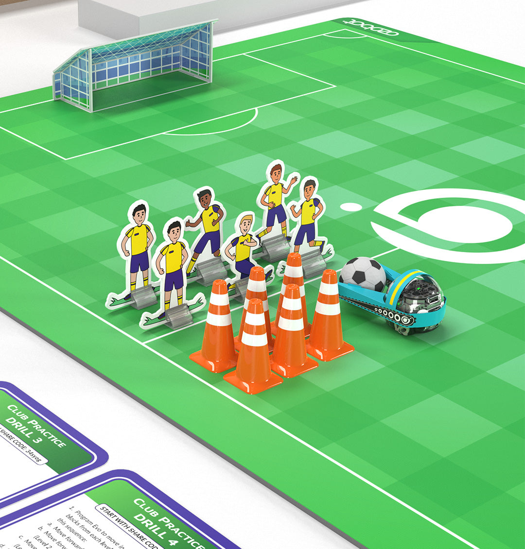 Ozobot Challenge Mat: Ultimate Soccer