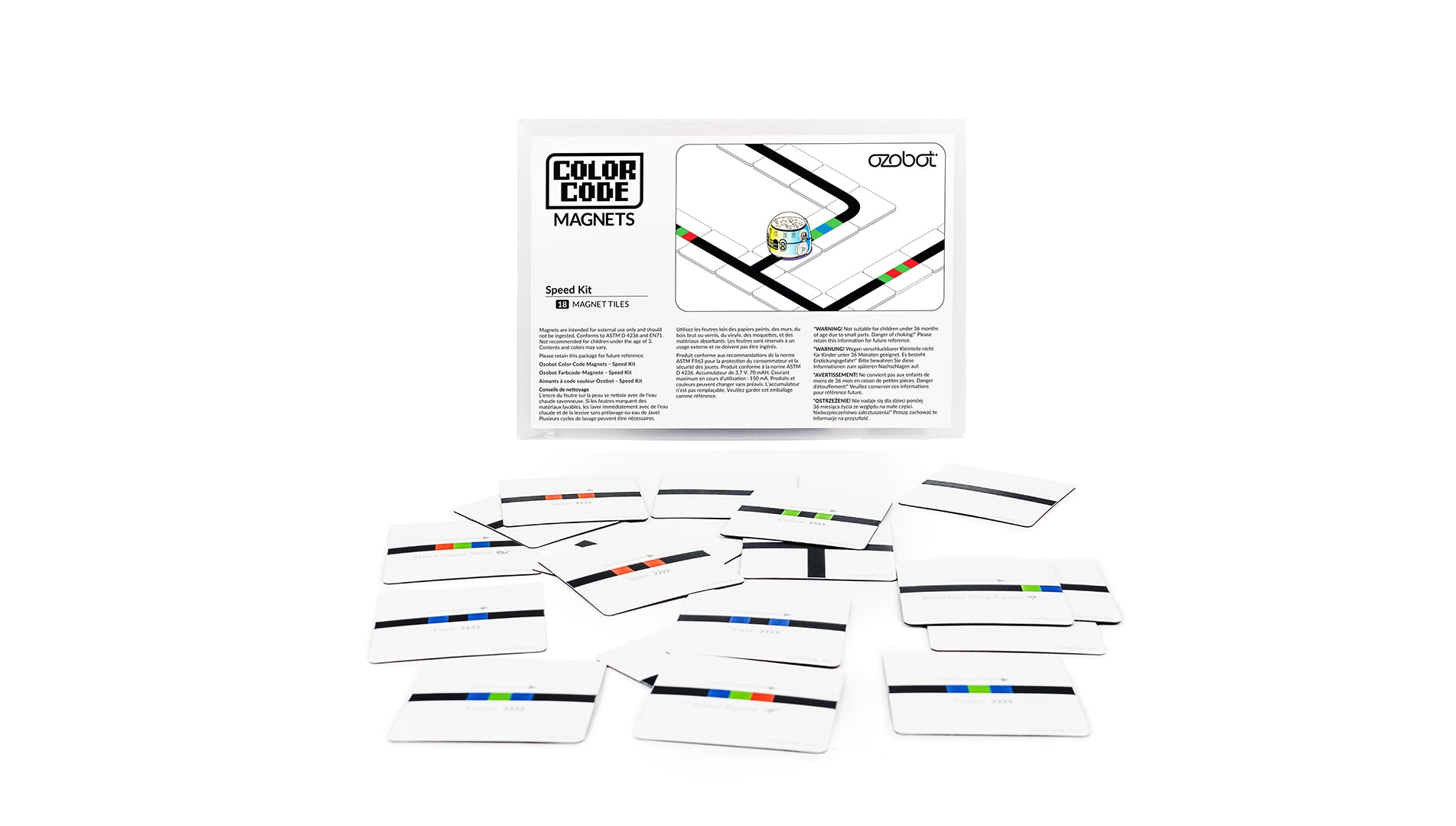 Color Code Magnets - Speed Kit (18 Tiles)