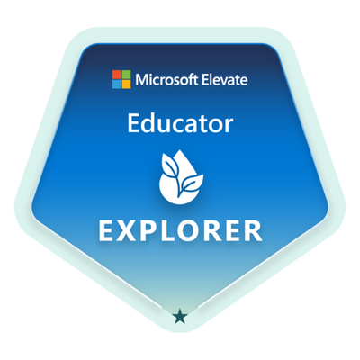 Microsoft Elevate for Educators Explorer badge