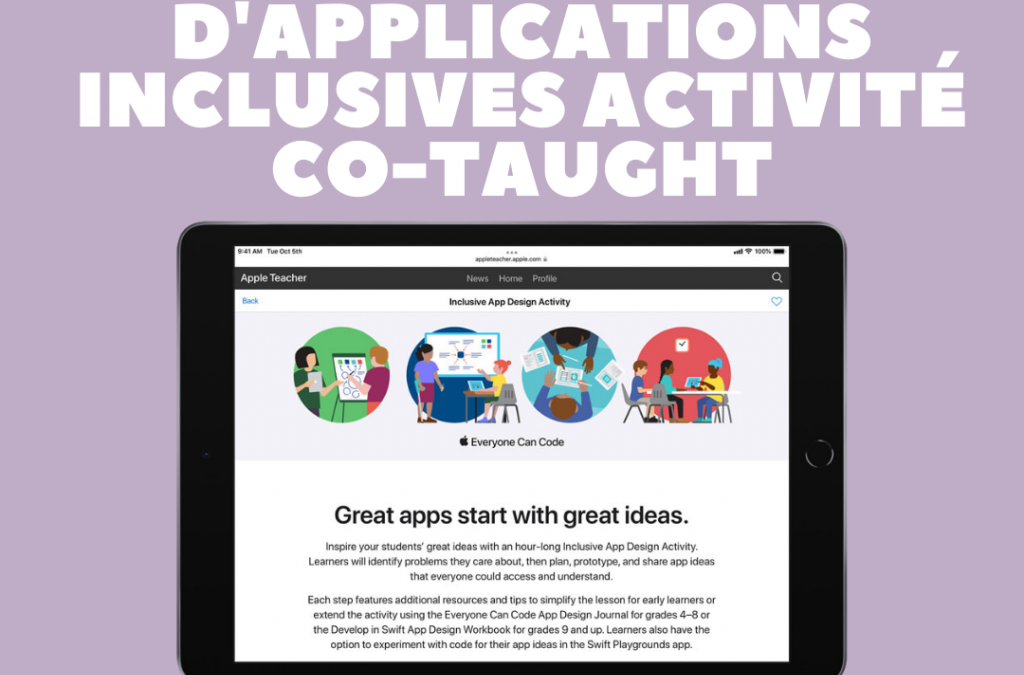 Événement co-enseignée : Activité de conception d’appli inclusives d’Apple