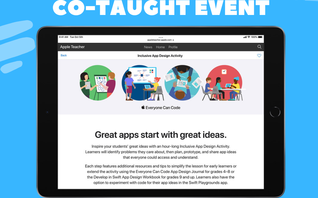 Inclusive App Design Activity – Co-taught Event Gr. 4-8