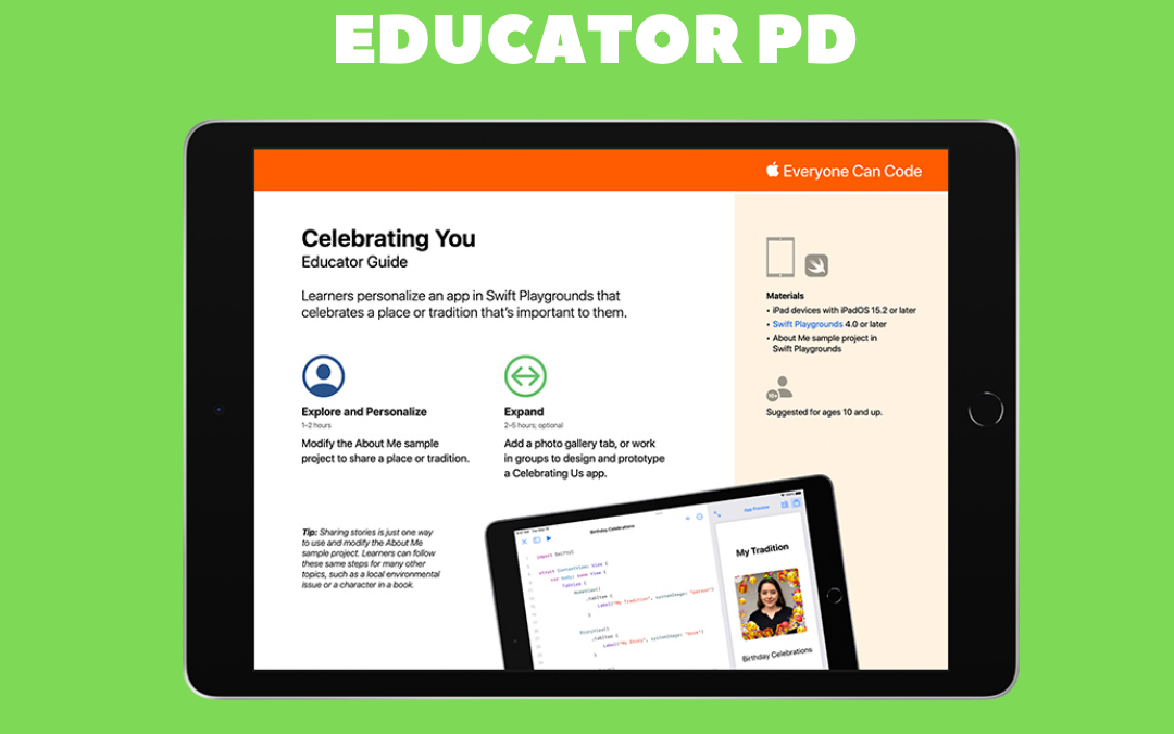 Educator PD – Everyone Can Code with Swift Playgrounds 4